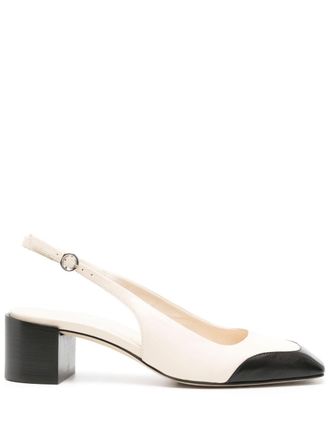 Aeyde Augusta 45mm leather pumps - women - Calf Leather/Calf Leather/Calf Leather - 41 - Neutrals