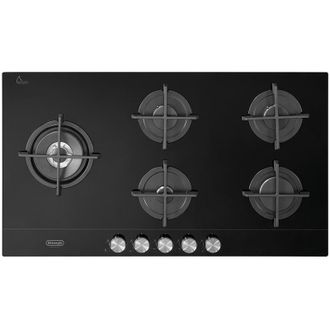 DeLonghi Placa De Gas Empotrada Negra Delonghi Nsl 590d Ncm De 90 Cm Y 5 Quemadores