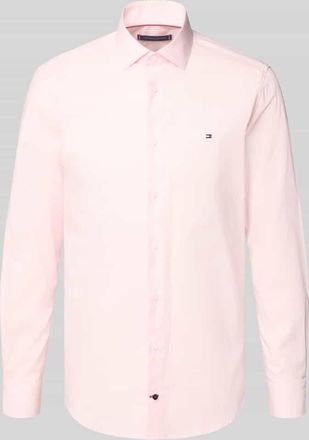 Tommy Hilfiger Tailored Slim Fit Businesshemd mit Kentkragen in Hellrosa, Größe 39