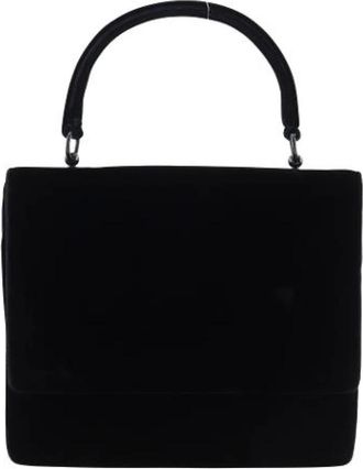 Prada Pre-owned Handbags, female, Black, Size: ONE SIZE Pre-owned Vintage Suede Handbag