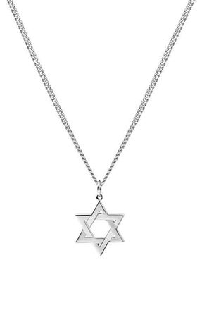 Miansai Star of David Pendant Necklace in Sterling Silver/Polished at Nordstrom, Size 22
