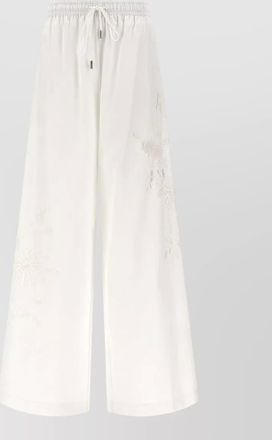 Ermanno Scervino cotton lace wide-leg trousers