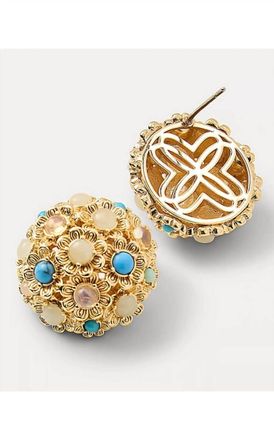 Lilly Pulitzer Womens Harlillyquin Stud Earrings In Multicolor