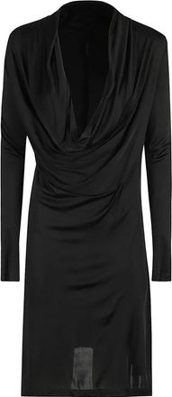 Helmut Lang Cowl Neck Jurk - Dames - Casual kleedjes - Zwart - S - Kleedjes