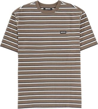 Rotate T-Shirt mit gestreiftem Logo