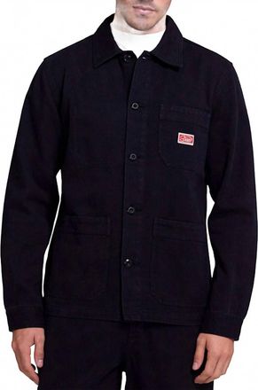 Deus Hank Work Chore Coat In Black