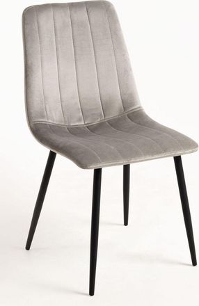 Regalos Miguel Sillas Comedor - Silla Liny Terciopelo - Gris