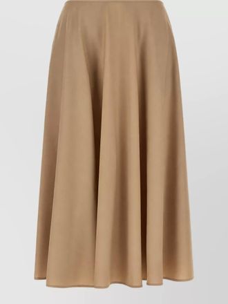 Moschino virgin wool flared midi skirt