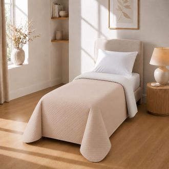 KASANOVA Trapuntino singolo double face beige