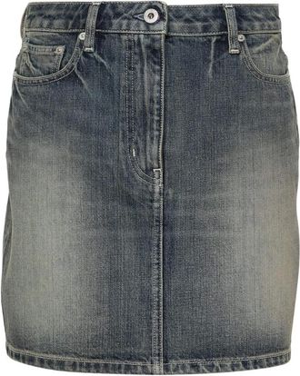 Kenzo Dames, Rokken, Grijs, Maat: W28 Denim
