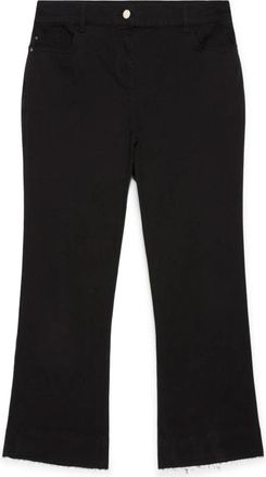 Fiorella Rubino Kick Flare Broek - Dames - Vrijetijds broeken - Zwart - 2XL - Katoen - Broeken