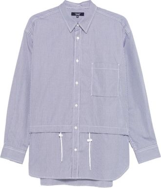 Comme Des Garçons Camicia in cotone a maniche lunghe - Blu