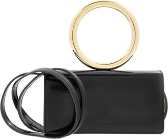 Ferragamo Debossed Logo Shoulder Bag in Black