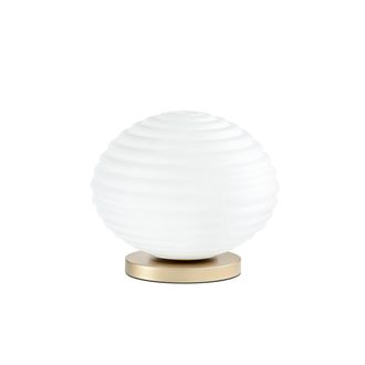 Luce-Ambiente-Design Ripple table lamp in Gold Metal with White Glass Diffuser 32 Cm