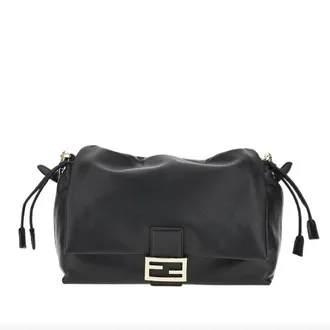 Fendi Large leather Baguette Soft bag Woman One Size