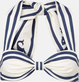 Alemais Alémais Top Marine in cotone a righe