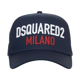 Dsquared2 Logo Baseball Cap - Heren - Petten - Blauw - ONE Size - Accessoires
