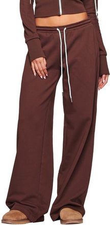 I.AM.GIA Low Rise Wide Leg Sweatpants in Brown at Nordstrom, Size Xx-Small