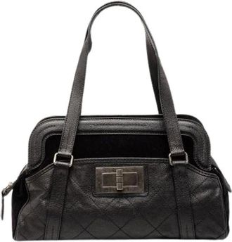 Chanel Pre-owned Handbags, female, Black, Size: ONE SIZE Pre-owned Caviar Leather Shoulder Bag