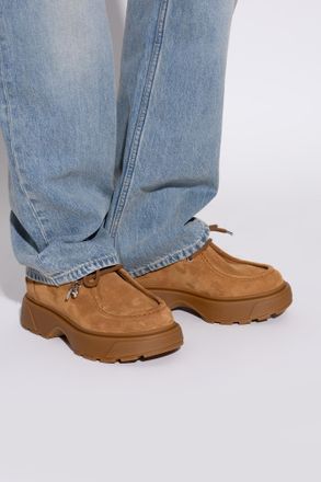 Alexander McQueen Suede Shoes Rover, Mens, Brown