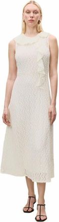 Rebecca Taylor Fiona Stretch Lace Dress in White at Nordstrom, Size X-Large