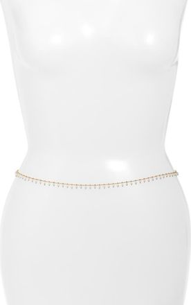 Vidakush Faux Pearl Cluster Belly Chain in Gold at Nordstrom, Size 25