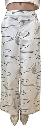 Max Mara Mujer, Pantalones, Blanco, Talla: M