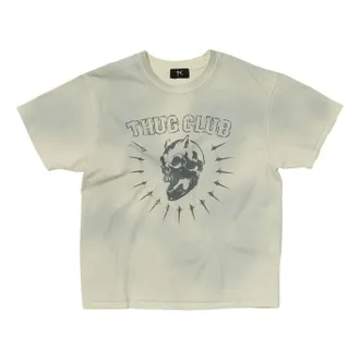 Thug Club Vintage Riding Skull T-Shirt Cream TC26TS0401