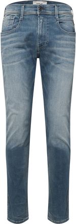 Replay Mens Anbass Slim-Fit Jeans in Blue Cotton - Size 34W/34L