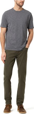 34 Heritage Courage Straight Leg Twill Pants In Dark Olive