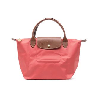 Longchamp Le Pliage Original S Handtas met Bovenhandvat - Dames - Shoppers - Roze - ONE Size - Leer - Tassen