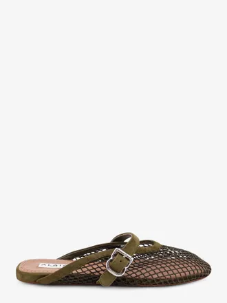 Alaia Sandali Fishnet in mesh e pelle - ALAIA - gender_Woman