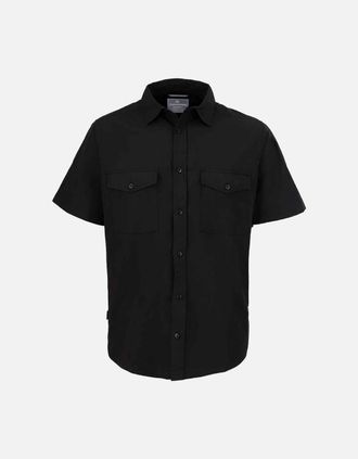 Craghoppers Mens Craghoppers Mens Expert Kiwi Short-Sleeved Shirt - Black - Size: 42/Regular