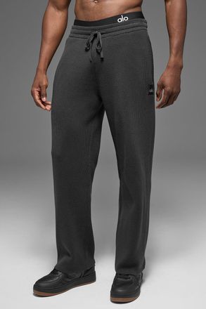 Alo | Scholar Straight Leg Sweatpant in Anthracite Grey, Size: Large