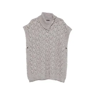 Fabiana Filippi Open-knit Poncho