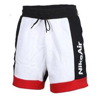Nike Mens Nike Air Fleece White Black Shorts CJ4833-101