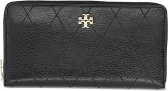 Tory Burch Charlie Quilted Zip Continental Wallet