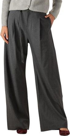 Suncoo Broeken, Dames, Grijs, S, Wol, Jason Wide Broeken