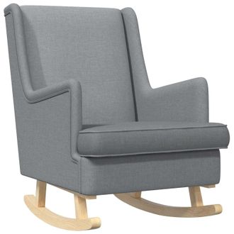 vidaXL Mecedora Gris Claro 62 X 80 X 85 Cm Tela Vidaxl