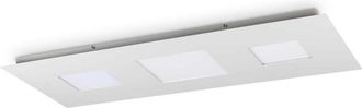 Ideal Lux Plafoniera Moderna Relax Alluminio Bianco Led 78W 3000K Luce Calda