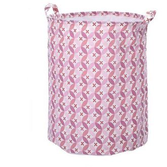 Trade Shop Trade Shop - Cesto Sacco Porta Biancheria Portabiancheria In Tessuto Salvaspazio Rosa 79211