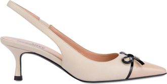 Love Moschino Powder Pink Slingbacks With Bow