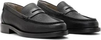 AllSaints Bloom Penny Loafer in Black Grain at Nordstrom Rack, Size 10