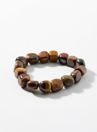 Simons Womens Large natural stone bracelet
