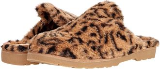 BC Footwear Prime Time Womens Brown Leopard Faux Fur Slip-On Slipper JOBB802