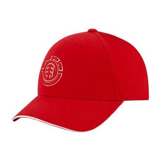 Element Stretch Fit 6-Panel Cap with Curved Visor in Red at Nordstrom
