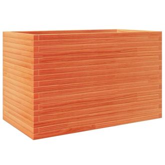 Berkfield Home Garden Planter Wax Brown 110x60x68.5 cm Solid Wood Pine