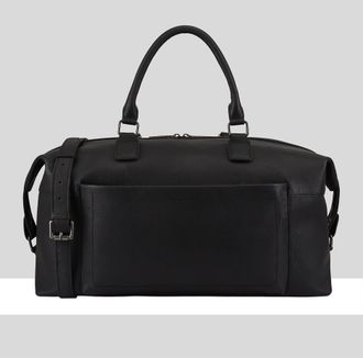 Paul Costelloe Mens James Leather Holdall Bag - Black - One Size