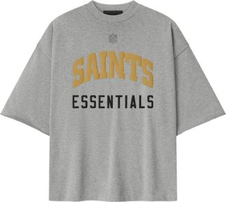 Fear of God x NFL FW25 Saints 90s 3/4 Sleeve Football T-Shirt Concrete Heather 125NF252116F