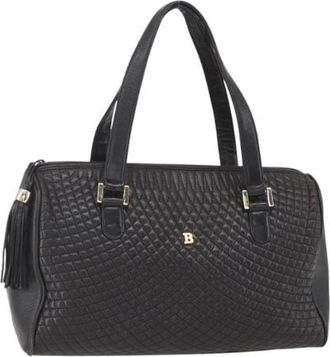 Bally Pre-owned Leather Handbag - Dames - Vintage Handtas - Zwart - ONE Size - Leer - Vintage